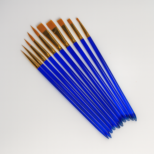 Pinceaux en poils synthétiques pour céramique – Ensemble de pinceaux de haute qualité pour des techniques de glaçage et de peinture précises