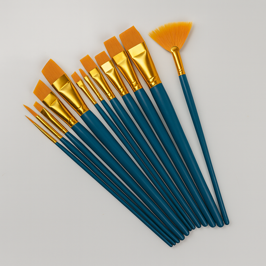 Pinceaux en poils synthétiques pour céramique – Ensemble de pinceaux de haute qualité pour des techniques de glaçage et de peinture précises